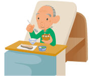 食事に変化が見られる