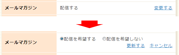 メールマガジンの配信